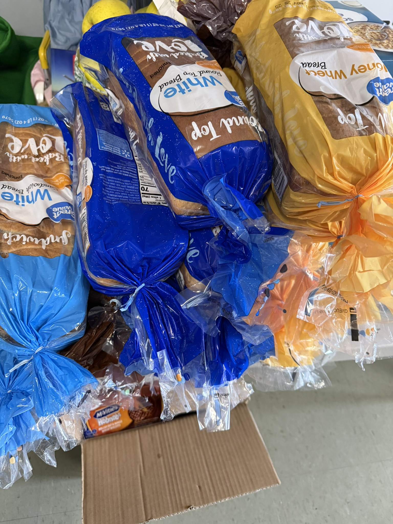 Loaves of bread at Living Faith Pantry